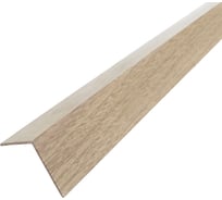 Алюминиевый уголок ПилотПро 20х20х1 мм, 2.7 м, Дуб Беленый арт 20965