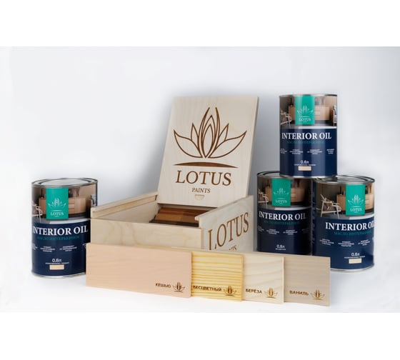 Интерьерное масло LotusArt бесцветное Lotus Select Interior Oil 0,8 л LSICl140008