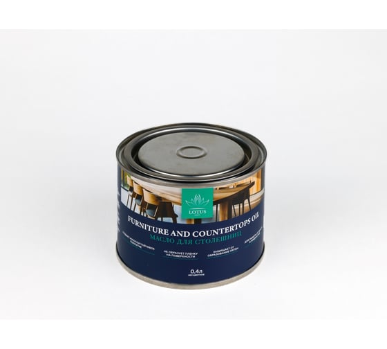 Масло для столешниц LotusArt бесцветное Furniture and Countertops Oil 0,4 л LSFCO110040