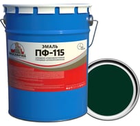 Эмаль Москвичка ПФ-115 темно-зеленая, 5 кг 4620105774109