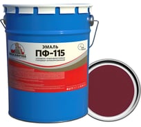 Эмаль Москвичка ПФ-115 вишневая, 5 кг 4620105773973