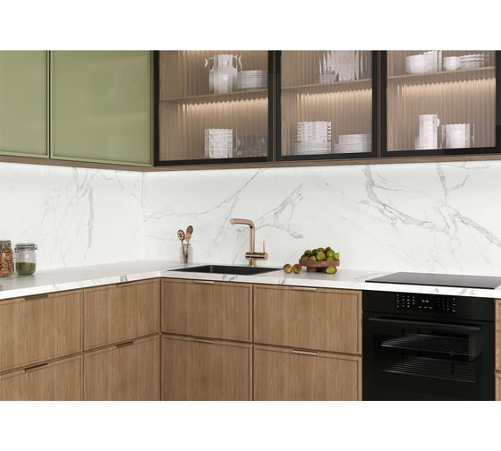 Керамогранит Delacora Porfido Carrara sugar-эффект 600x1200x9,5 1,44 м2 белый 60120PFC15