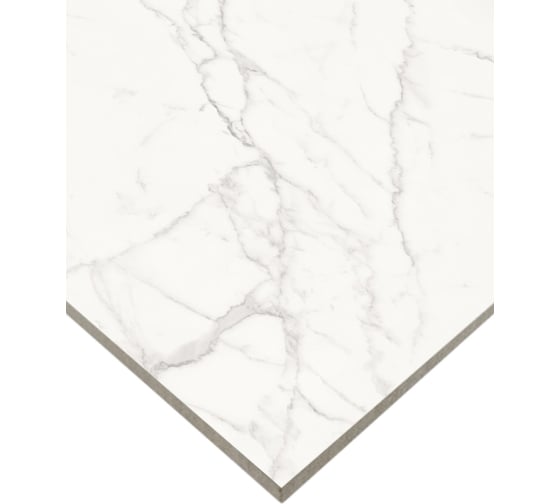 Керамогранит Delacora Porfido Carrara sugar-эффект 600x1200x9,5 1,44 м2 белый 60120PFC15