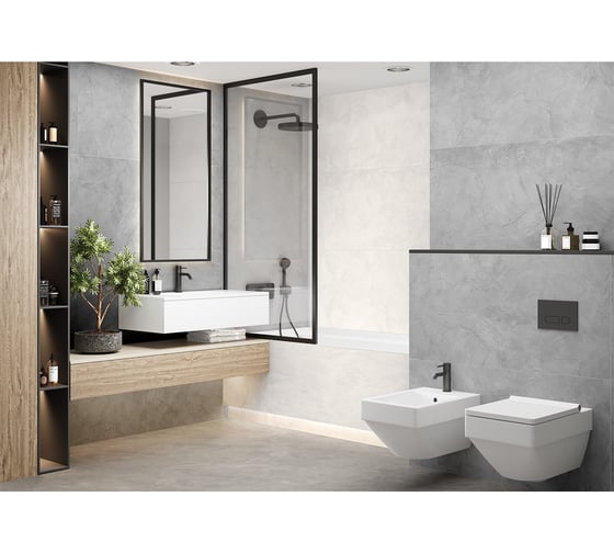 Керамогранит Delacora Intro Silver sugar-эффект 600x1200x9,5 1,44 м2 серый 60120ITO25