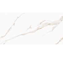 Керамогранит Delacora Calacatta Milazzo Gold sugar-эффект 600x1200x9,5 1,44 м2 белый 60120CMI01