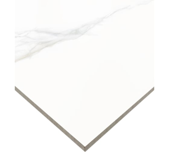 Керамогранит Delacora Calacatta Milazzo sugar-эффект 600x1200x9,5 1,44 м2 белый 60120CMI15