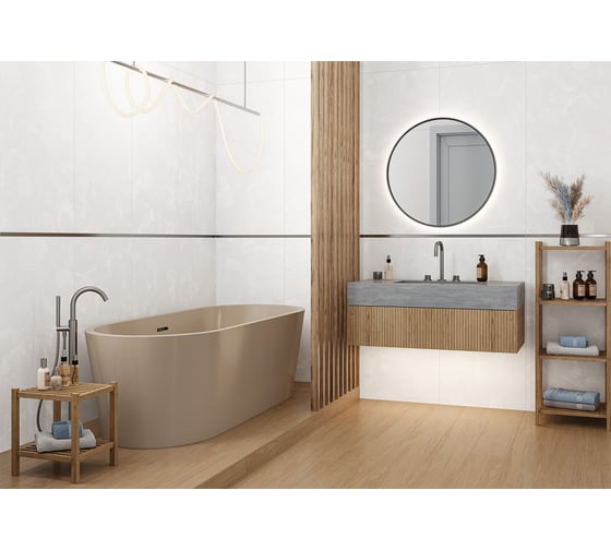Керамогранит Delacora Intro Grey sugar-эффект 600x1200x9,5 1,44 м2 серый 60120ITO15