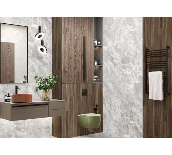 Керамогранит Delacora Greiny Gris sugar-эффект 600x1200x9,5 1,44 м2 серый 60120GRY15