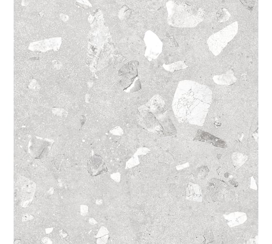 Керамогранит Gracia Ceramica Terrazzo grey серый PG 01 45x45 1,62 м2, 8 шт. СК000043744