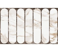 Плитка настенная Gracia Ceramica Капелла белый низ 03 25x40 рельеф 1,4 м2, 14 шт. СК000043397