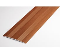 Порог прямой алюминиевый (78 мм; 0.9 м; декоративный; вишня) Лука 00000001408