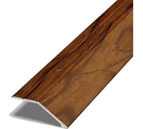 Порог разноуровневый алюминиевый (45 мм; 0.9 м; декоративный; мербау) Лука 00000001332