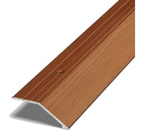 Порог разноуровневый алюминиевый (45 мм; 0.9 м; декоративный; вишня) Лука 00000001331