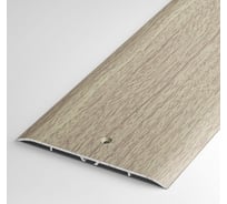 Порог прямой алюминиевый (100 мм; 0.9 м; декоративный; дуб беленый) Лука 00000001766