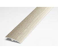 Порог разноуровневый алюминиевый (41 мм; 0.9 м; декоративный; дуб беленый) Лука 00000002878