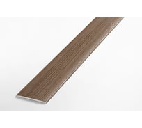 Порог прямой алюминиевый (35 мм; 0.9 м; ламинированный; дуб мокко) Лука УТ000020147