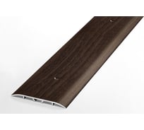 Порог прямой алюминиевый (60 мм; 0.9 м; декоративный; дуб мокко) Лука УТ000012524