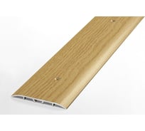 Порог прямой алюминиевый (60 мм; 0.9 м; декоративный; дуб универсал) Лука УТ000012527