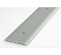 Порог прямой алюминиевый (60 мм; 0.9 м; декоративный; ольха серая) Лука УТ000026183