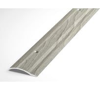 Порог разноуровневый алюминиевый (39.4 мм; 0.9 м; декоративный; серебристая сосна) Лука УТ000025865