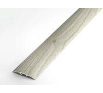 Порог прямой скрытый алюминиевый (35 мм; 0.9 м; декоративный; серебристая сосна) Лука УТ000026138