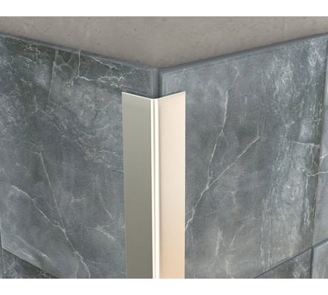 Угловой профиль ЛУКА из нержавеющей стали 20х20 мм, 2.7 м, полированный УТ000043058