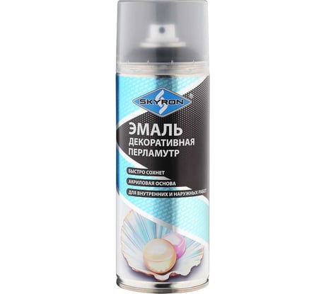 Декоративная эмаль SKYRON перламутр черная SR-80003