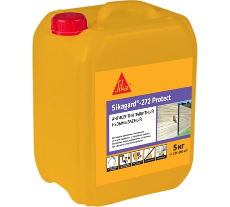 Антисептик для древесины SIKA gard-272 Protect канистра 5 л 824935