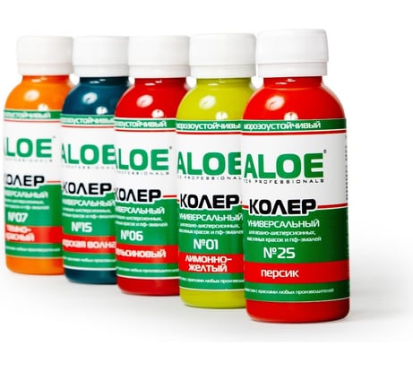 Колер универсальный ALOE 23 золотистая охра, 100 мл 9646