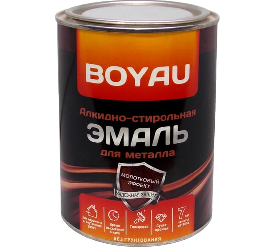 Молотковая быстросохнущая эмаль Lakko серая, 1 л EMSER1L 1