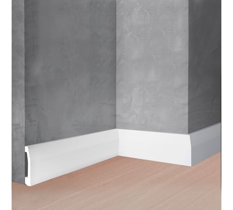 Напольный плинтус Stenopol 70х15х2000 мм УПАК под покраску C7125