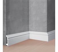 Напольный плинтус Stenopol 78х21х2000 мм под покраску C7122