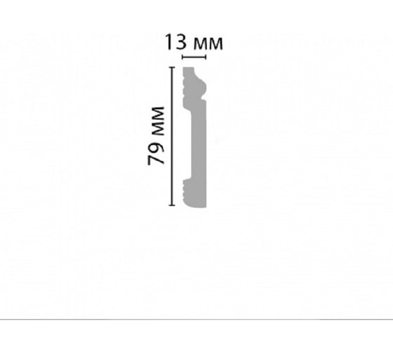 Напольный плинтус Stenopol 79х13х2000 мм C705