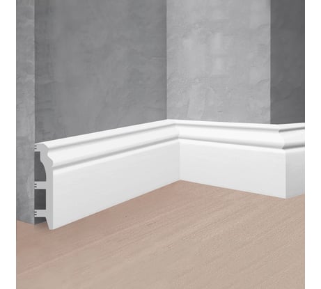 Напольный плинтус Stenopol 100х22х2000 мм под покраску C7232