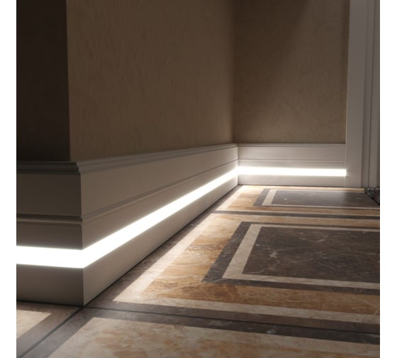Напольный плинтус (110х16х2000 мм) Evrowood PN120LED