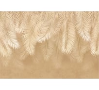 Обои Листья пальмы в бежевых тонах Топ Фотообои флизелин, 400х270 см 26-1072-МF-4