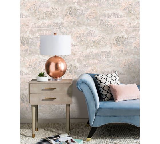 Обои виниловые на флизелиновой основе Saint-Tropez (1.06х10.05 м; 1 рулон) Euro Decor 7084-010