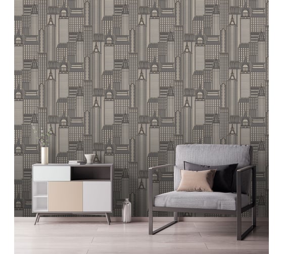 Обои виниловые на флизелиновой основе Skyline (1.06х10.05 м; 1 рулон) Euro Decor 7117-11