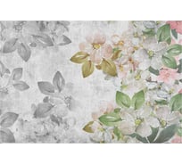 Обои Цветы яблони на фоне бетонной стены Топ Фотообои флизелин, 400х270 см 26-1068-F-4