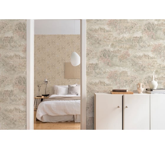 Обои виниловые на флизелиновой основе Saint-Tropez (1.06х10.05 м; 1 рулон) Euro Decor 7080-010