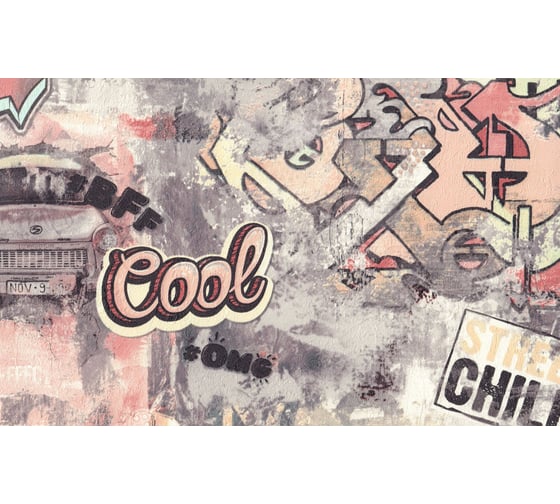 Обои виниловые на флизелиновой основе Street Art (1.06х10.05 м; 1 рулон) Euro Decor 7096-22