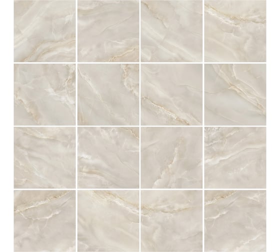 Керамогранит Delacora Onyx Breez Crema sugar-эффект 600x600x9,5 1,44м2 бежевый 6060ONB01