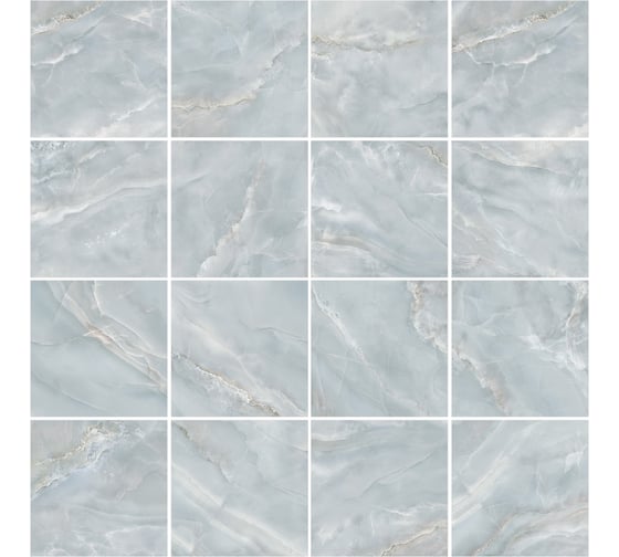 Керамогранит Delacora Onyx Breez sugar-эффект 600x600x9,5 1,44м2 серый 6060ONB06