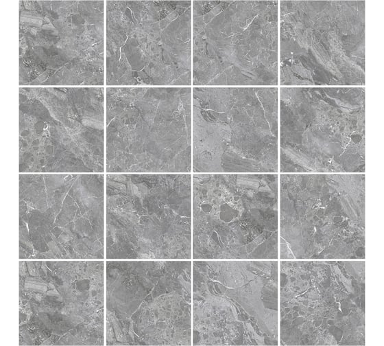 Керамогранит Delacora Greiny Graphite sugar-эффект 600x600x9,5 1,44м2 серый 6060GRY25