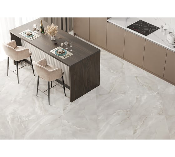 Керамогранит Delacora Onyx Breez Gray sugar-эффект 600x600x9,5 1,44м2 серый 6060ONB15