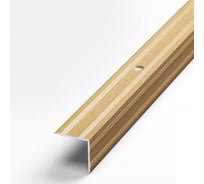 Порог угловой алюминиевый (20х20 мм; 0.9 м; декоративный; бук натуральный) Лука 00000002048