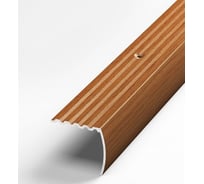 Порог угловой алюминиевый (30х27 мм; 0.9 м; декоративный; вишня) Лука 00000001453