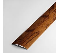 Порог прямой скрытый алюминиевый (35 мм; 0.9 м; декоративный; мербау) Лука 00000001760