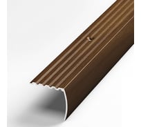 Порог угловой алюминиевый (30х27 мм; 0.9 м; декоративный; венге) Лука 00000001639