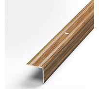 Порог угловой алюминиевый (20х20 мм; 0.9 м; декоративный; дуб универсал) Лука 00000001446